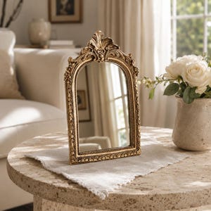 rose gold dressing table accessories Laguna X Paloma Rose Gold Tri-Fold Mirror And Dressing Table Set