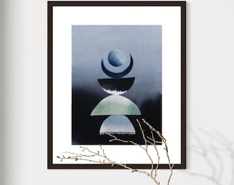 Limitierter Fine Art Druck einer Original Textilcollage, Abstract No.17