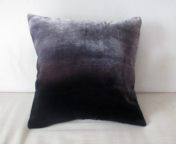 dark gray velvet pillows