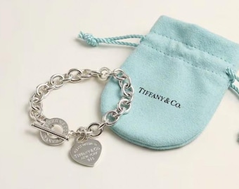 Vintage Tiff Silver Toggle Chain Bracelet - Pre-Owned Jewelry