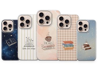 Bookish Phone Case Book Lover Cover for iPhone 17 Pro Max, 16e, 15, 14, 13 & Samsung S26 Ultra, S25 FE, A57, A56, Pixel 10, 9A