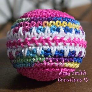 Patrón de ganchillo en PDF para el Footbag/Hacky Sack estilo Revival Footbag