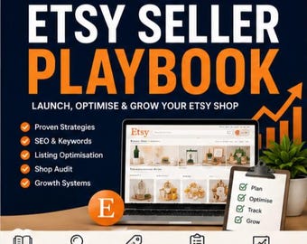 AIを活用したEtsyセラー向けプレイブックバンドル｜SEOトラッカー、ショップ監査、出品チェックリスト（デジタルダウンロード）
