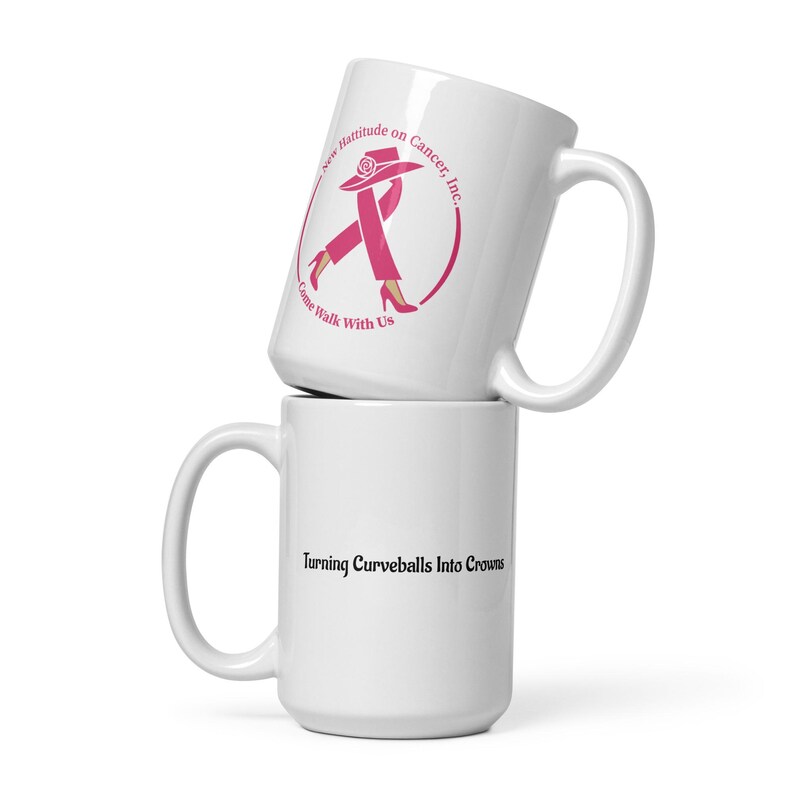 White glossy mug