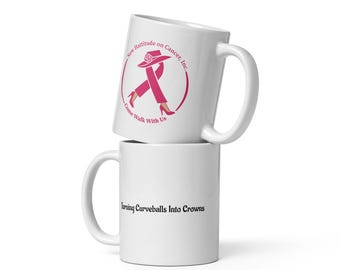 White glossy mug