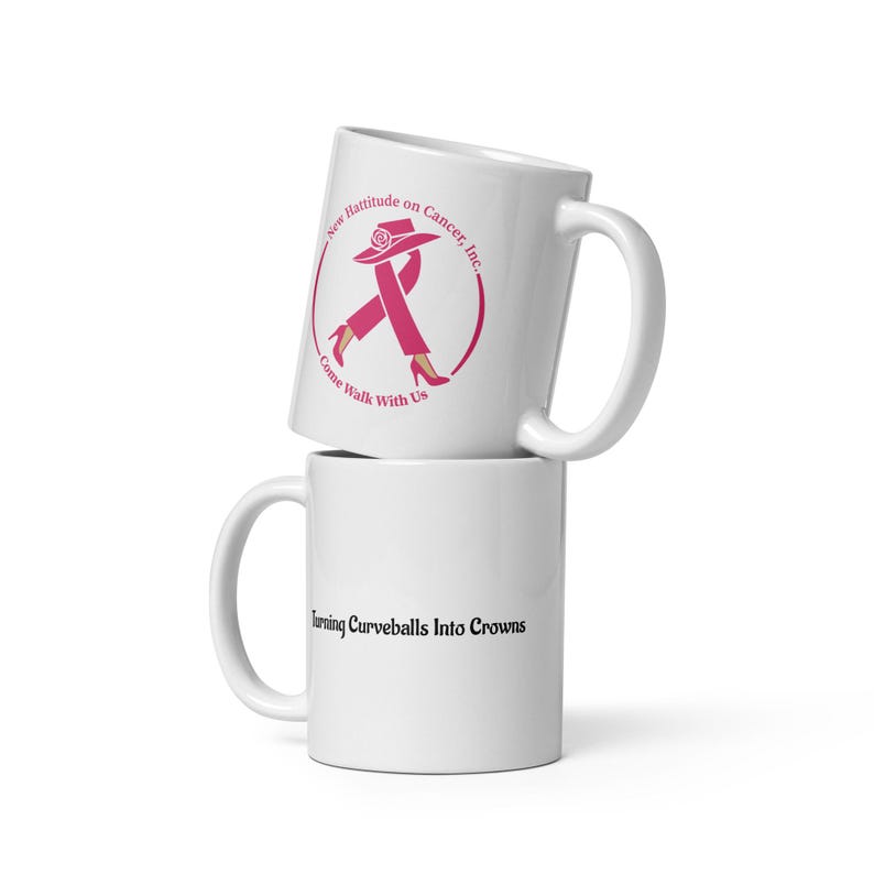 White glossy mug