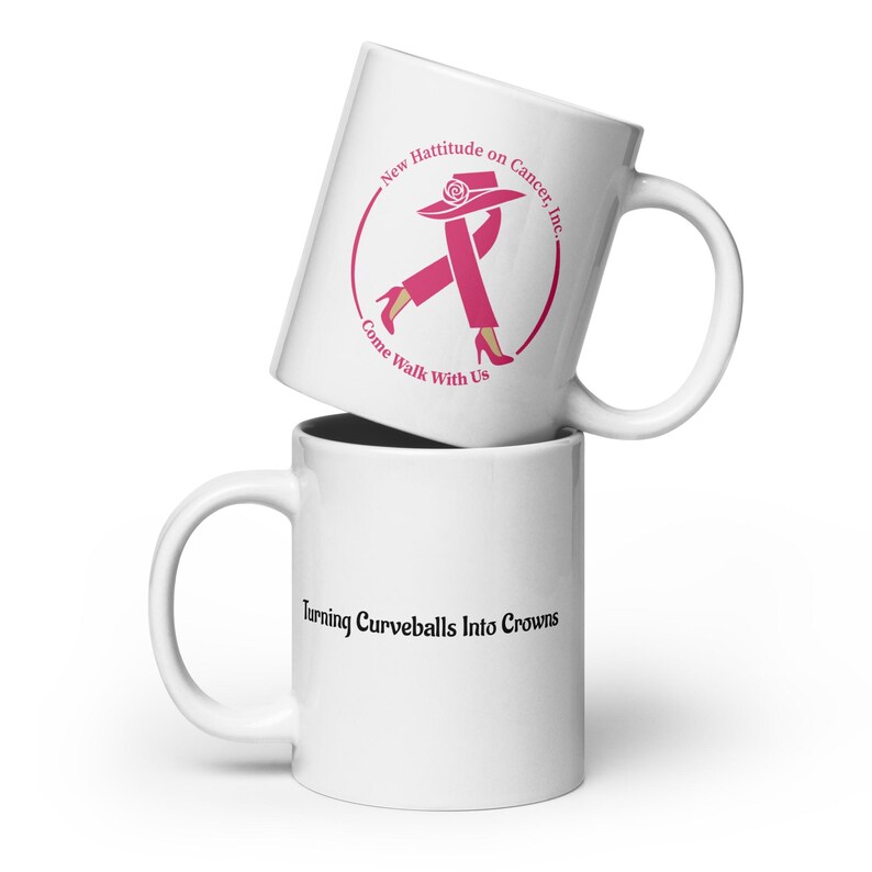 White glossy mug