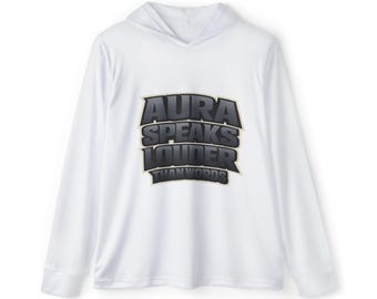 Aura Spricht Lauter Hoodie | Sport Warmup Kapuzentop