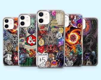 Dungeons & Dragons Phone Case DnD Board Game Cover for iPhone 16 Pro, 15, 14, 13, 12, Samsung S25, S24FE, S23, S22, A16, A55, A25, Pixel 9
