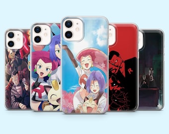 Team Rocket Phone Case Giovanni Pokemon Cover for iPhone 16 Pro, 15, 14, 13, 12, Samsung S25, S24FE, S23, S22, A16, A55, A25, Pixel 9