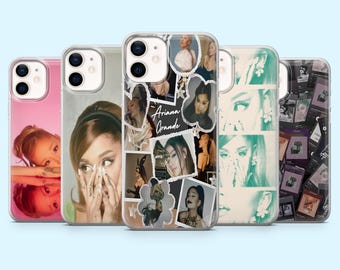 Ariana Grande Phone Case Singer Popular Artist Cover for iPhone 16 Pro, 15, 14, 13, 12, Samsung S25, S24FE, S23, S22, A16, A55, A25, Pixel 9