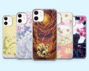 Ninetales Phone Case Fire Horse Pokemon Cover for iPhone 16 Pro, 15, 14, 13, 12, Samsung S25, S24FE, S23, S22, A16, A55, A25, Pixel 9