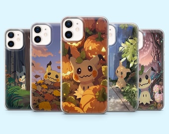 Mimikyu Phone Case Pokemon Scary Cover for iPhone 16 Pro, 15, 14, 13, 12, Samsung S25, S24FE, S23, S22, A16, A55, A25, Pixel 9
