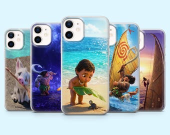 Moana Phone Case Hawaii Ocean Princess Cover for iPhone 16 Pro, 15, 14, 13, 12, Samsung S25, S24FE, S23, S22, A16, A55, A25, Pixel 9