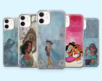 Princess Jasmine Phone Case Aladdin Cover for iPhone 16 Pro, 15, 14, 13, 12, Samsung S25, S24FE, S23, S22, A16, A55, A25, Pixel 9