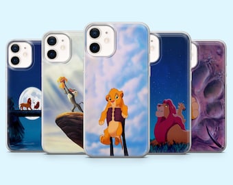 Simba Phone Case Lion King Pumba Cover for iPhone 16 Pro, 15, 14, 13, 12, Samsung S25, S24FE, S23, S22, A16, A55, A25, Pixel 9