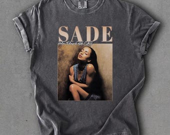 Vintage Sade 90s Concert Comfort Colors T-shirt, Unisex Pop Music Tee, Music Lover Shirt, Fan Gifts