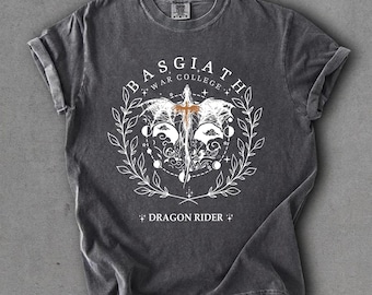 Basgiath War College Book Comfort Colors T-shirt, Dragon Rider Shirt, Fantasy Bookish Shirt, Book Lover Shirt, Bookworm Shirt, Fan Gifts
