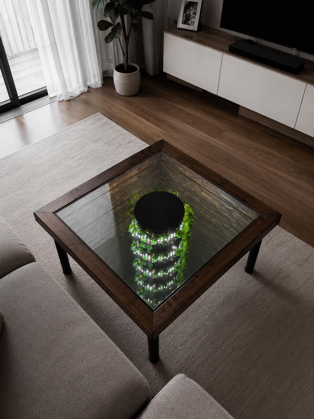 Infinity mirror table - Etsy 日本