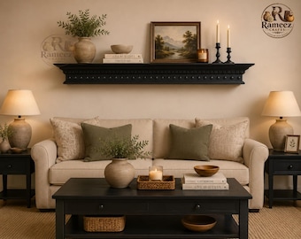 Trävägghylla lyxig Victoria-hylla modern design massiv teak väggbonad heminredning vägghylla vacker väggdesign present