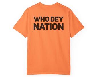 Who Dey Nation T-shirt | Queen City Football EST. 1967, Back Print