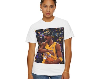 Camiseta de celebración del número 24 de Kobe Bryant / Ilustración de jugador de baloncesto