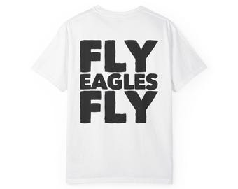 Fly Eagles Fly T-Shirt | Football Team Script, Back Graphic, EST.1933