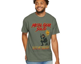 Metal Gear Solid Solid Snake T-Shirt | Retro Video Game Tee