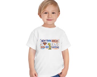 New York Knicks 2026 NBA Champions Toddler Tee | Basketball Champion Design