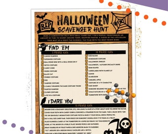 Outdoor Halloween Scavenger Hunt For Teens & Young Adults