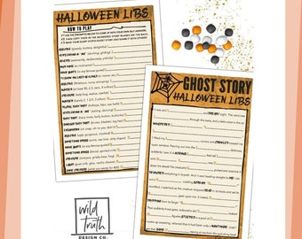 Ghost Story Halloween Mad Lib Game For Teens & Adults