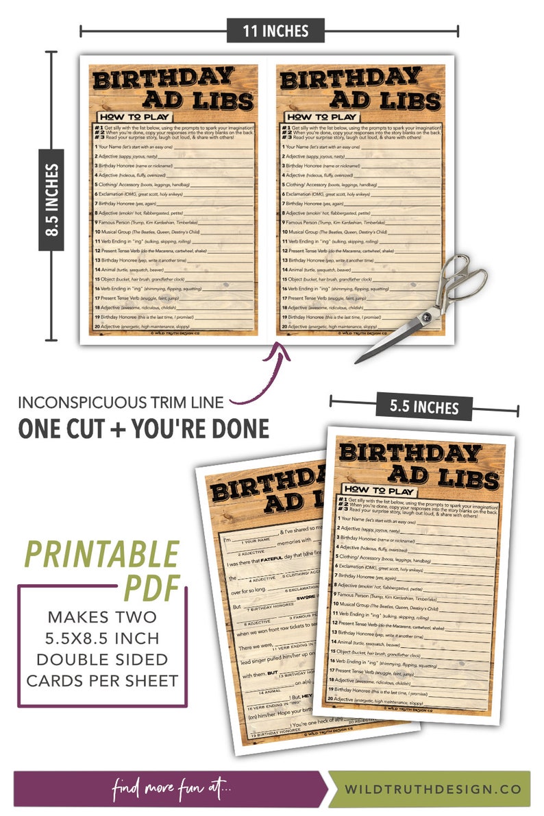 Birthday Insane Libs Printable - Teenager / Grownup Birthday Sport - Grownup Celebration Activity for Gentlemen Females - Fast Obtain #103A photograph about Printable Mad Libs Sheets for Adults named Birthday Crazy Libs Printable - Teenager / Grownup Birthday Recreation - Grownup Celebration Sport for Adult males Girls - Quick Down load #103A