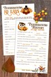 Thanksgiving Game - History Mad Lib - Dinner Party - Kids Activity 