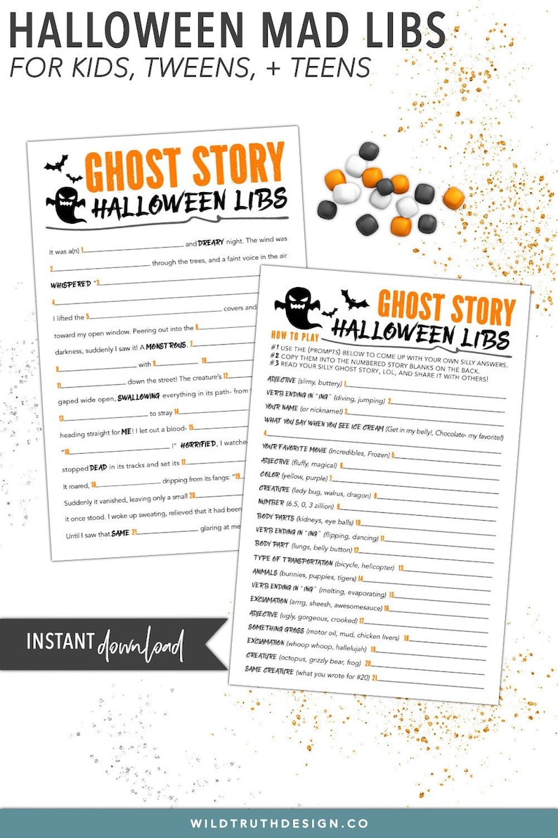 Enjoyable Little ones Halloween Recreation - Halloween Crazy Libs Centre College - Ghost Tale - Halloween Printables - Final Moment Halloween Social gathering Activity #H106 photo about Free Printable Mad Libs for Middle School Students known as Enjoyment Youngsters Halloween Activity - Halloween Nuts Libs Centre Faculty - Ghost Tale - Halloween Printables - Final Instant Halloween Get together Match #H106