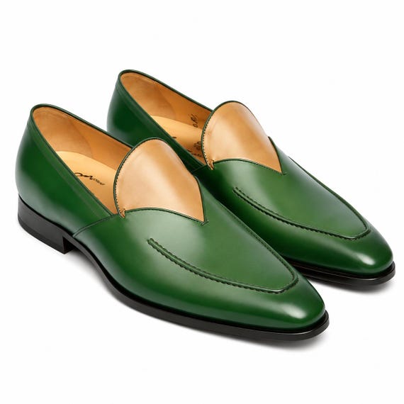 mens emerald green dress shoes Leather Loafers for Men – Handmade Luxury Slip On size:2-3 Years (100cm) SHEIN LUNE Summer Plus Parent ID:PAC0114-036113M Leather loafers mens Prepare a blank paper