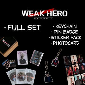 Weak Hero Class 1 K-Drama Merch Set, Keychain, Photocard, Sticker, Badge
