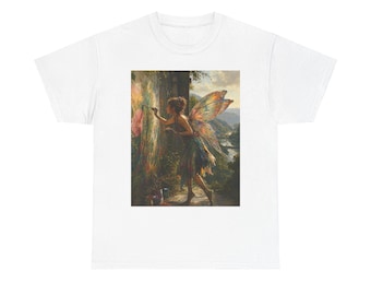 Pixie of Vivid Murals Tee · Fairy Graffiti Art Shirt · Unisex Cotton T-Shirt · Urban Fairy Gift · Vibrant Spring Fashion Top · Unisex Heavy