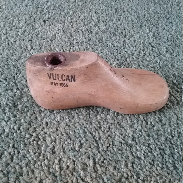 Vintage Wooden Shoe Last; Children's Size 4M