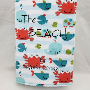 The Beach - Children&#39;s Embroidered Story Book
