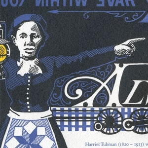 END of the LINE oversized postcard featuring Underground Railroad leader Harriet Tubman