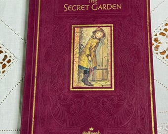 Secret Garden Frances Hodgson Burnett Hallmark Velvet Hardcover 1990