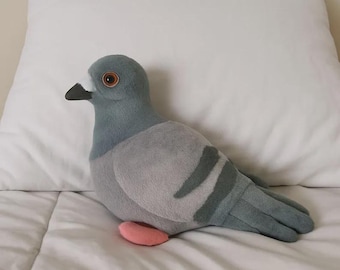 Soft Pigeon Plush Toy – Realistic Bird Stuffed Animal, Cozy Room Decor