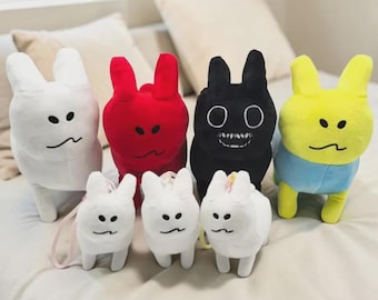 Gubby Bunny Plush Toy – Roblox Inspired Kawaii Stuffed Animal, Soft Gamer Decor