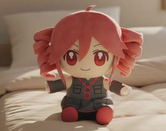 Anime Style Plush Doll – Soft Kawaii Stuffed Toy, Collectible Room Decor