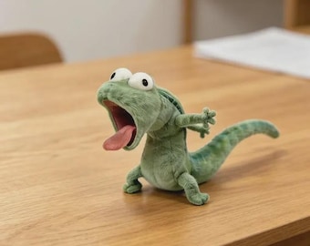 Plush Lizard Keychain – Soft Stuffed Animal Bag Charm, Kawaii Reptile Keyring, Playful Accessory
