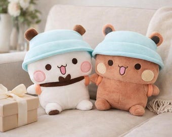 Panda Bear Plush Toy Set – Soft Stuffed Animals, Romantic Couple Gift (20CM/30CM