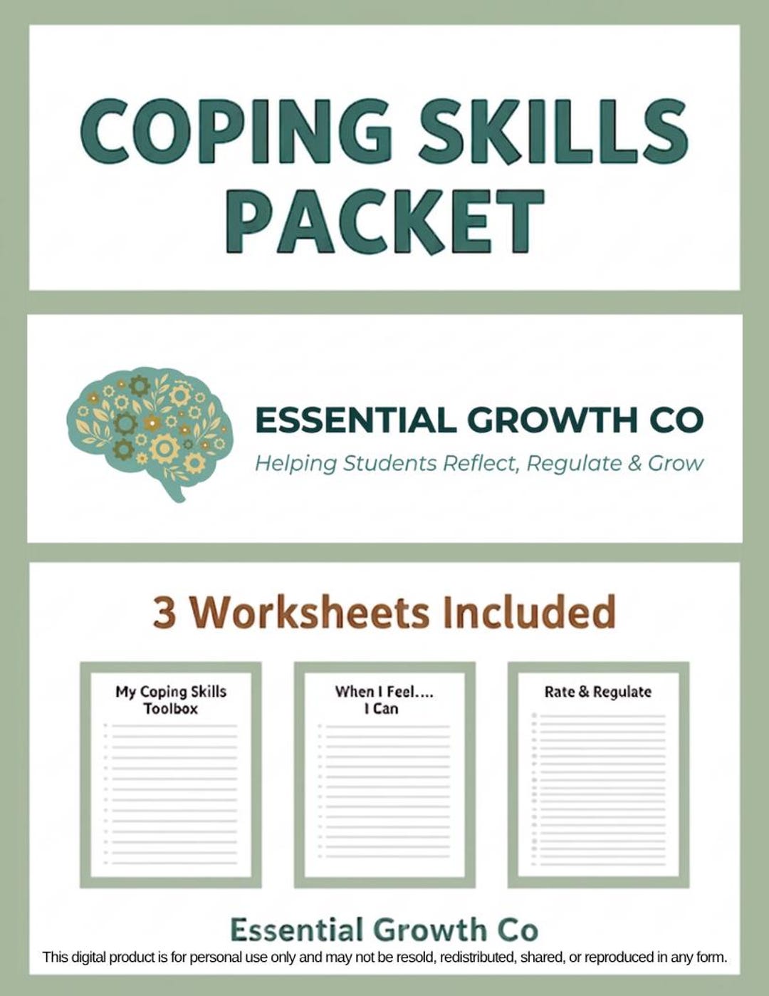 Coping Skills Activities for Kids & Teens | Emotional Regulation ...