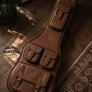Leather bass guitar gig bag - Etsy 日本