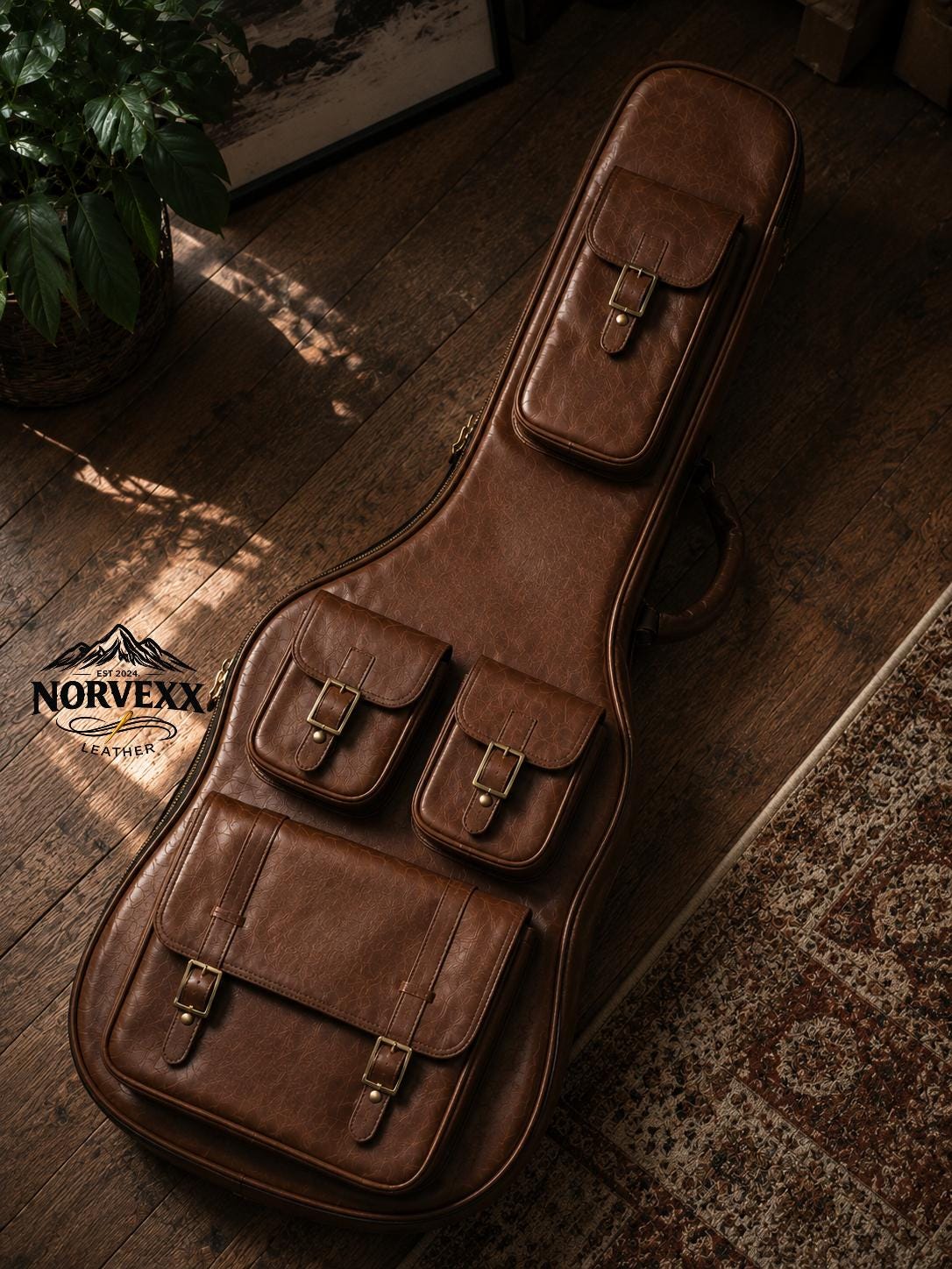Leather bass guitar gig bag - Etsy 日本