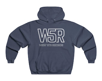 Sweat à capuche W5R « West 5th Records » - Premium/personnalisé/couleurs confortables/style vintage (8 couleurs/8 tailles)